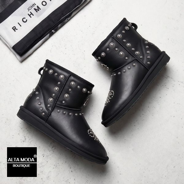 Уггі JOHN RICHMOND 8292 / C A BOOTS NAPPA NERO 6264 фото