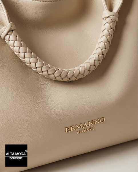 Сумка ERMANNO 12402134 LARGE HOBO AVERY 381 IV IVORY 3025 фото