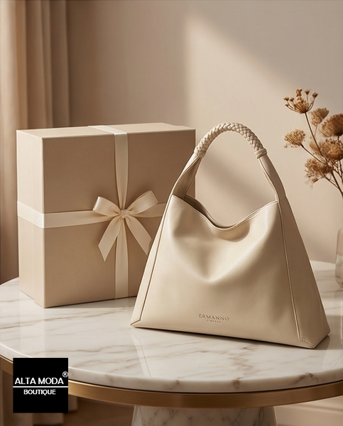 Сумка ERMANNO 12402134 LARGE HOBO AVERY 381 IV IVORY 3025 фото