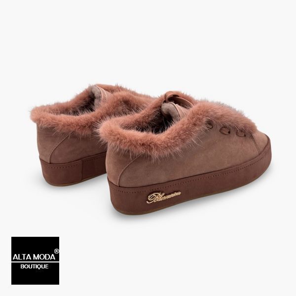Обувь BLUMARINE 8470 1/C C SUEDE ROSA 6371 фото