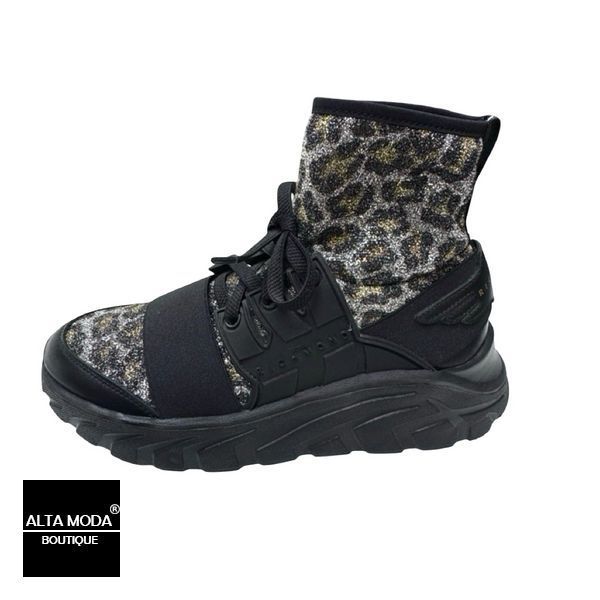 Кеди JOHN RICHMOND 8236 B HALF BOOTS SPORT BLACK 6238 фото
