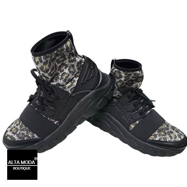 Кеди JOHN RICHMOND 8236 B HALF BOOTS SPORT BLACK 6238 фото