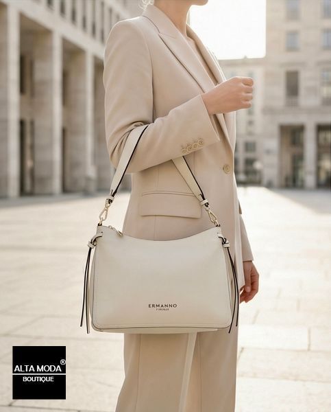 Сумка ERMANNO 12402126 POUCH ALESSANDRA 381 IV IVORY 3028 фото