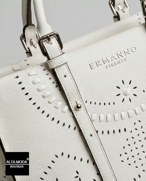 Сумка ERMANNO 12402086 LARGE TOTE ANGELINA 2275 WT WHITE 3008 фото