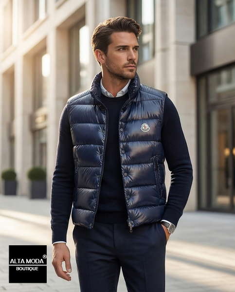 Жилет MONCLER A096689501 NAVY 7478 фото