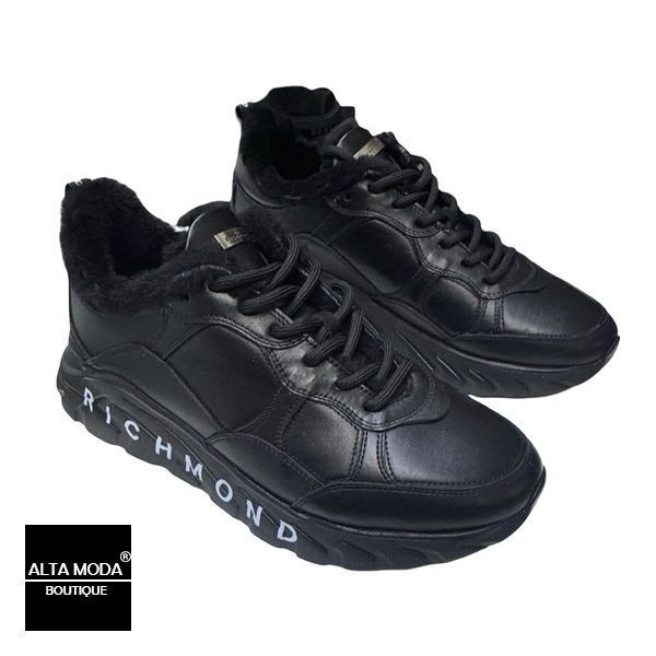 Кросівки JOHN RICHMOND 12259 A / M CALF NERO / FODER 6764 фото