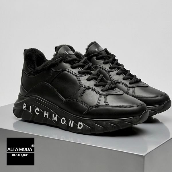 Кросівки JOHN RICHMOND 12259 A / M CALF NERO / FODER 6764 фото
