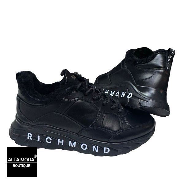 Кросівки JOHN RICHMOND 12259 A / M CALF NERO / FODER 6764 фото