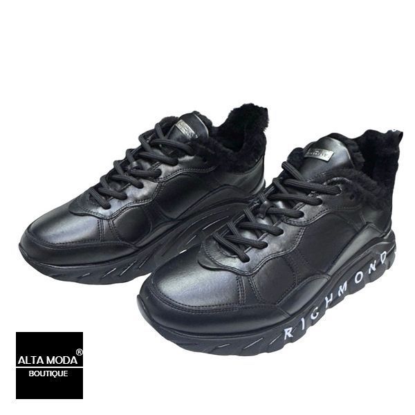 Кросівки JOHN RICHMOND 12259 A / M CALF NERO / FODER 6764 фото