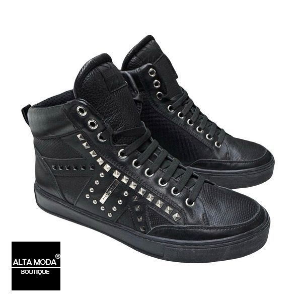 Кеди JOHN RICHMOND 7621 CALF BLACK 4010 фото