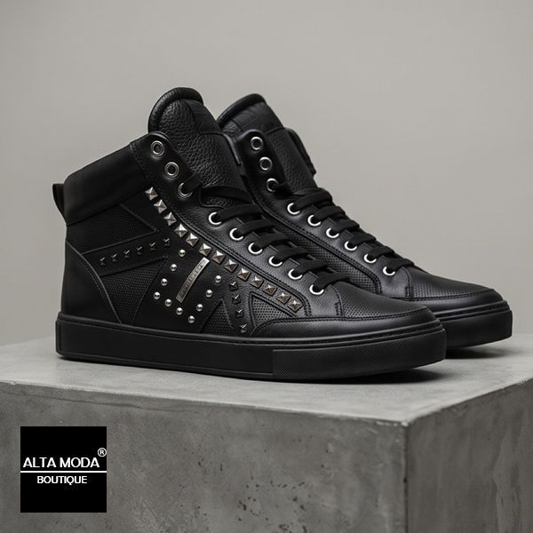 Кеди JOHN RICHMOND 7621 CALF BLACK 4010 фото