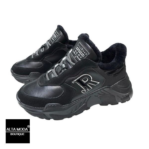 Кросівки John Richmond 8230 / M B SUEDE BLACK 6326 фото
