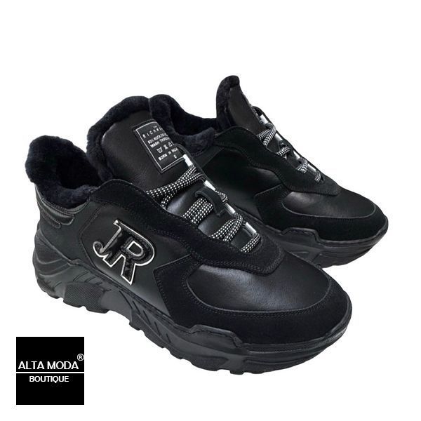 Кросівки John Richmond 8230 / M B SUEDE BLACK 6326 фото