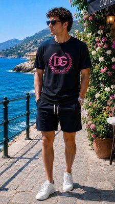 Футболка DOLCE&GABBANA  G8PE3ZG7J5F BLACK 7553 фото