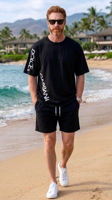 Футболка DOLCE&GABBANA  G8PC7THU7MA0000 BLACK 7303 фото