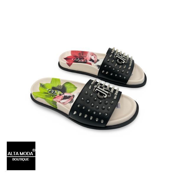 Обувь JOHN RICHMOND 23141 B CALF NERO sandals 7669 фото