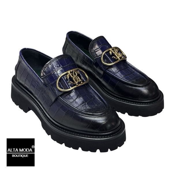 Лофери ROBERTO CAVALLI 25608 B COCCO BLU 7790 фото