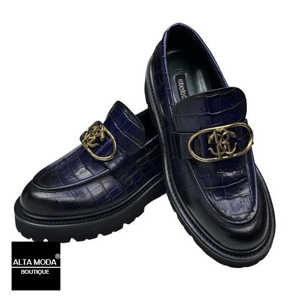 Лофери ROBERTO CAVALLI 25608 B COCCO BLU 7790 фото