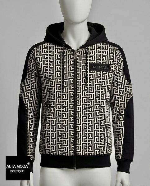 Худі BALMAIN YH1JX01 A61P00058 7187 фото