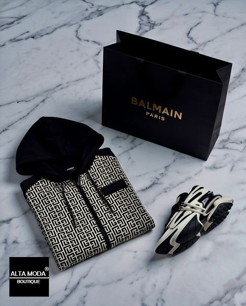 Худі BALMAIN YH1JX01 A61P00058 7187 фото