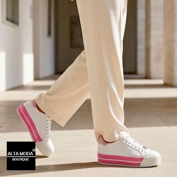 Кеды BLUMARINE 2551 A CALF BIANCO 5443 фото