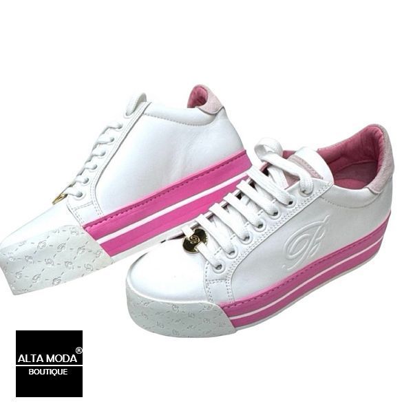 Кеды BLUMARINE 2551 A CALF BIANCO 5443 фото
