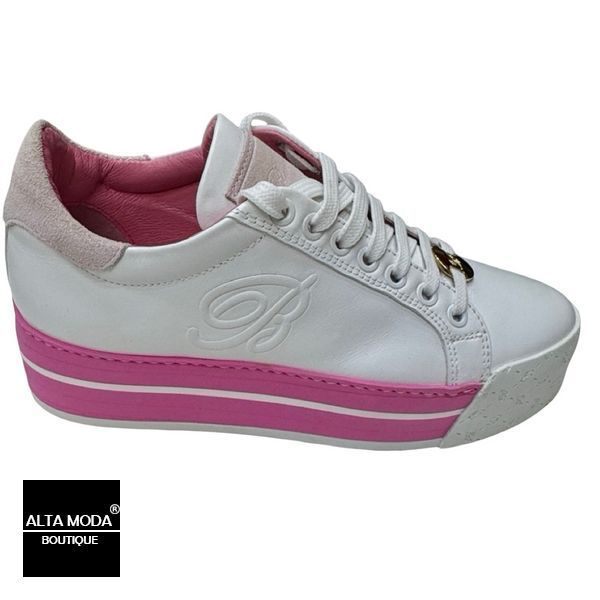 Кеды BLUMARINE 2551 A CALF BIANCO 5443 фото