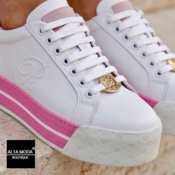 Кеды BLUMARINE 2551 A CALF BIANCO 5443 фото