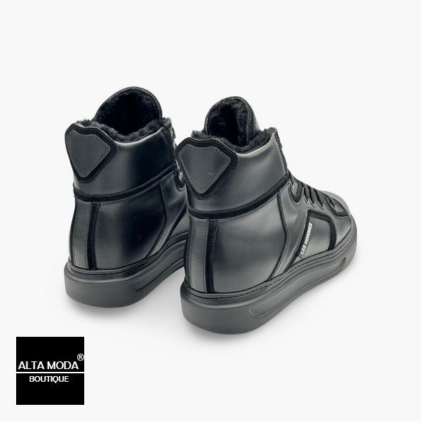 Взуття LES HOMMES 12416 L/B A/M CALF NERO/FO 6741 фото