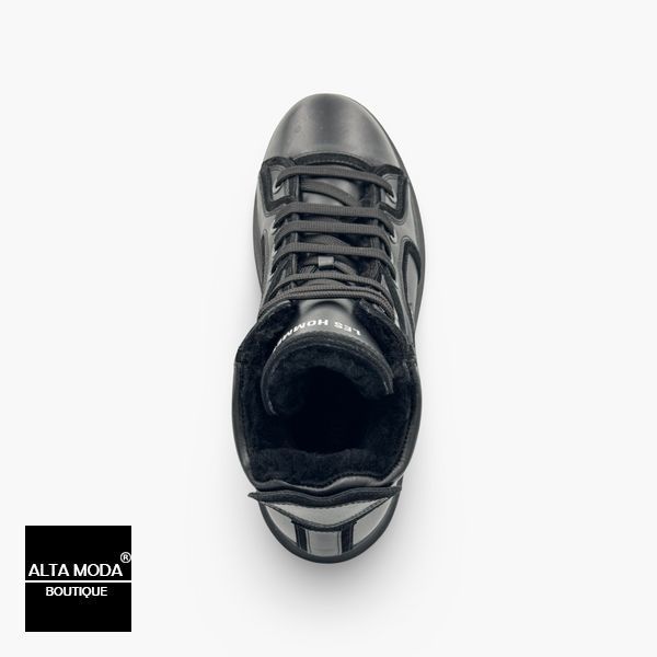 Взуття LES HOMMES 12416 L/B A/M CALF NERO/FO 6741 фото