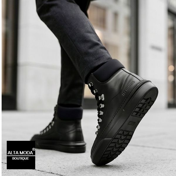 Черевики LES HOMMES 26506 A GOMMATO NERO 7791 фото