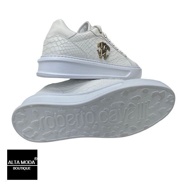 Кеди ROBERTO CAVALLI 27603 B CALF BIANCO 7967 фото