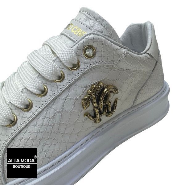 Кеди ROBERTO CAVALLI 27603 B CALF BIANCO 7967 фото