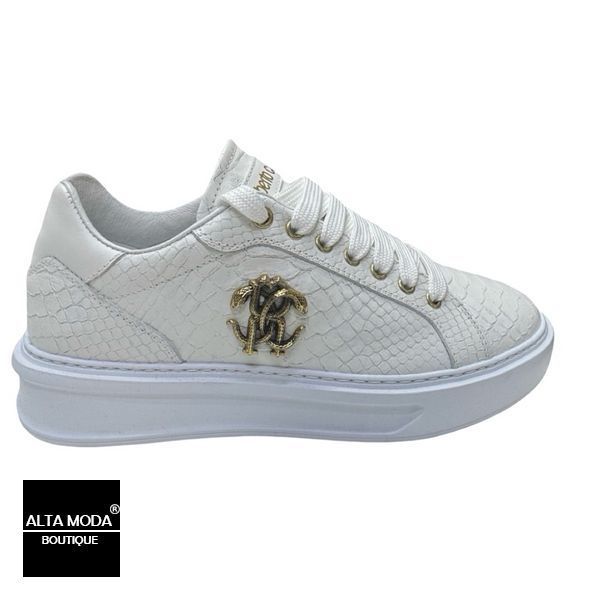 Кеди ROBERTO CAVALLI 27603 B CALF BIANCO 7967 фото