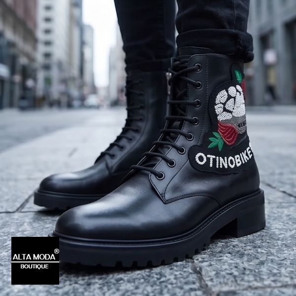 Черевики JOHN RICHMOND 5993 A HALF BOOTS CALF BLACK 5649 фото