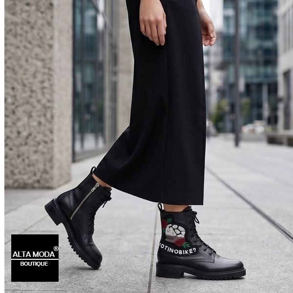 Черевики JOHN RICHMOND 5993 A HALF BOOTS CALF BLACK 5649 фото