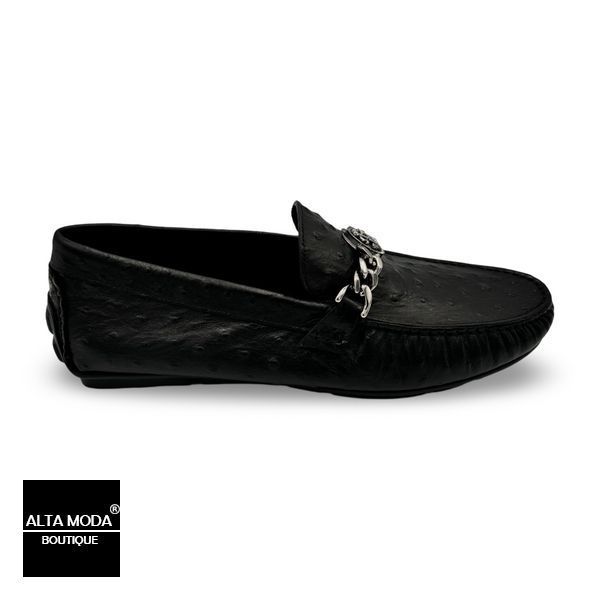 Взуття ROBERTO CAVALLI 1031 B OSTRICH NERO 1209 фото
