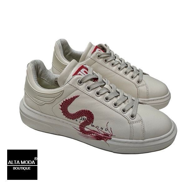 Кеды JOHN RICHMOND / CP A CALF OFF WHITE 6742 фото