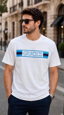 Футболка GUCCI 796395 9074 White 7924 фото
