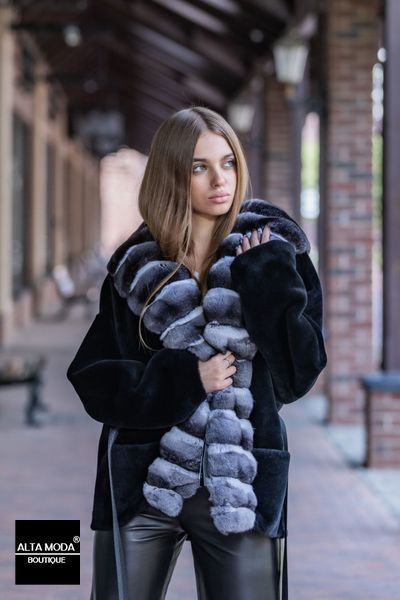 Шуба TRATTO. Шиншила овчина 325681320 chin-la 6676 фото