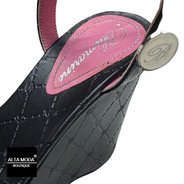 Босоножки BLUMARINE 4376 A EMB SPORT NERO 5439 фото
