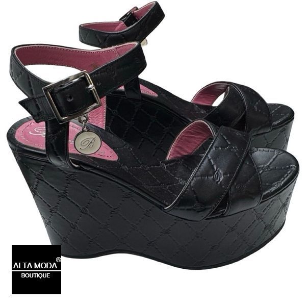 Босоножки BLUMARINE 4376 A EMB SPORT NERO 5439 фото
