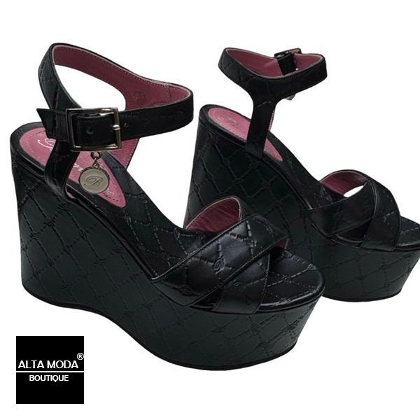 Босоножки BLUMARINE 4376 A EMB SPORT NERO 5439 фото