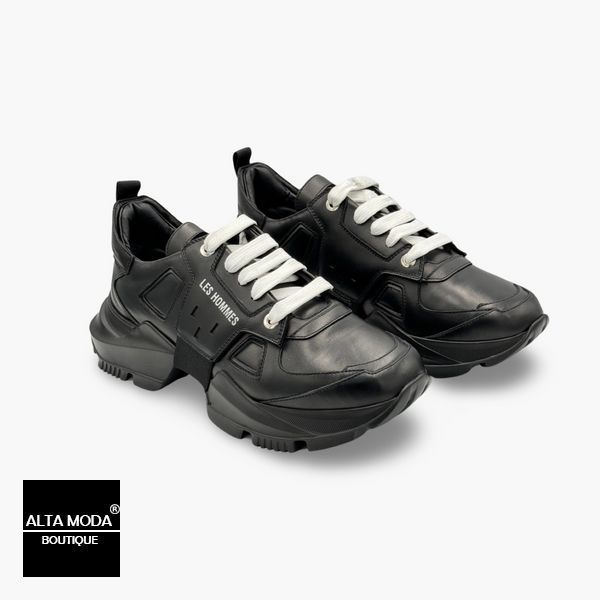 Взуття LES HOMMES 12400C CALF NERO ELASTICO 6785 фото