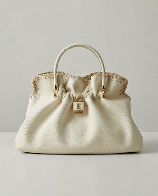 Сумка ERMANNO 12402131 TOTE OCTAVIA SS26 381 IV IVORY 3021 фото