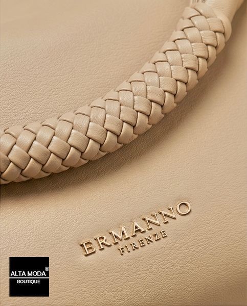 Сумка ERMANNO 12402134 LARGE HOBO AVERY 492 SA SAND 3023 фото