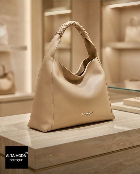 Сумка ERMANNO 12402134 LARGE HOBO AVERY 492 SA SAND 3023 фото